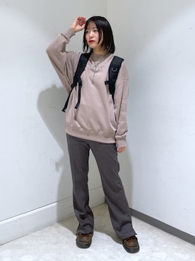 林 萌花さん(レディース・159cm)の冬コーディネート