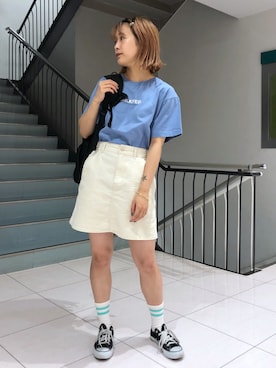 林 萌花さん(レディース・159cm)の夏コーディネート