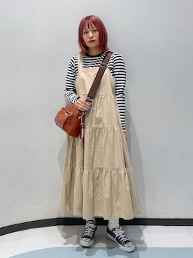 林 萌花さん(レディース・159cm)の夏コーディネート