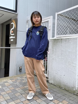 林 萌花さん(レディース・159cm)の秋コーディネート