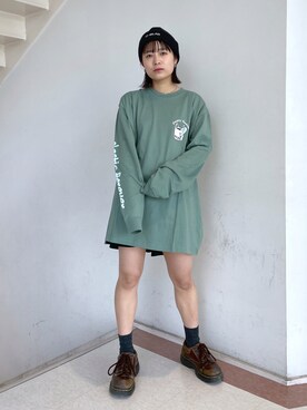 林 萌花さん（レディース・159cm）の冬コーディネート