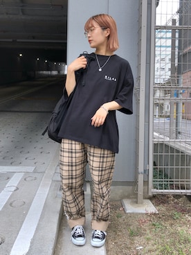 林 萌花さん（レディース・159cm）の夏コーディネート