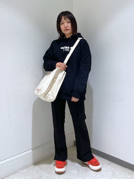 林 萌花さん（レディース・159cm）の冬コーディネート