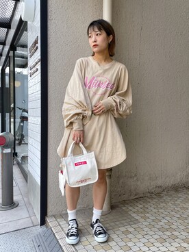 林 萌花さん（レディース・159cm）の秋コーディネート