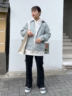 林 萌花さん（レディース・159cm）の冬コーディネート