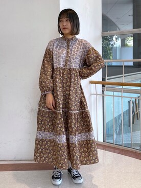 林 萌花さん（レディース・159cm）の夏コーディネート