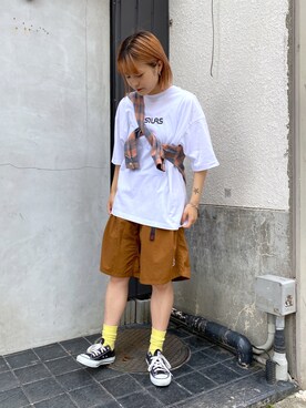 林 萌花さん（レディース・159cm）の夏コーディネート