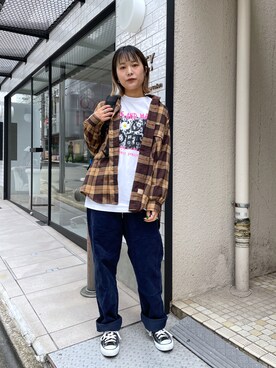 林 萌花さん（レディース・159cm）の秋コーディネート