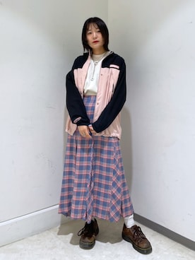 林 萌花さん（レディース・159cm）の冬コーディネート