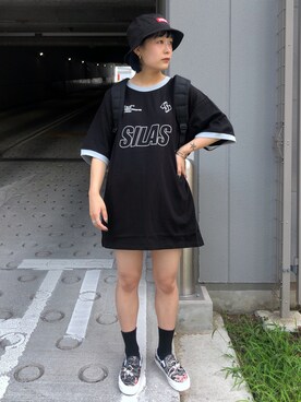 林 萌花さん(レディース・159cm)の夏コーディネート