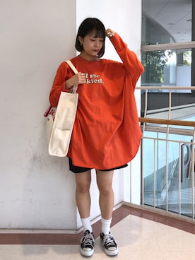 林 萌花さん（レディース・159cm）の夏コーディネート