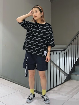 林 萌花さん(レディース・159cm)の夏コーディネート