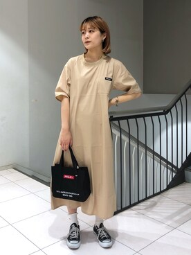 林 萌花さん（レディース・159cm）の夏コーディネート