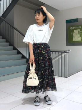 林 萌花さん(レディース・159cm)の夏コーディネート