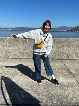 「男物を着る女」｜ロモさん（レディース・164cm）の冬コーディネート