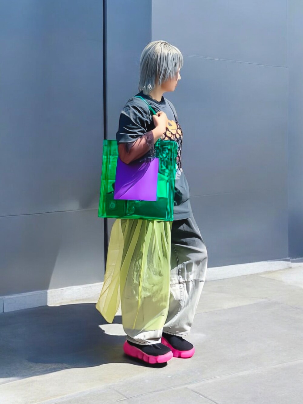 grounds（グラウンズ）の「【grounds】 MOOPIE / white gray x
