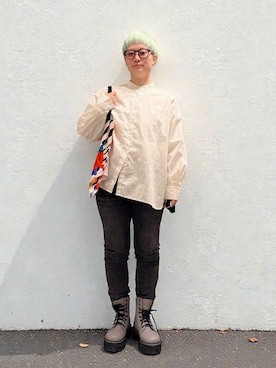 「EDWIN（エドウィン）のアイテム」を使った、Shinokiさん（レディース・155cm）の冬コーディネート