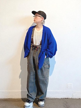 「CIAOPANIC（チャオパニック）のアイテム（帽子）」を使った、Shinokiさん（レディース・155cm）の秋コーディネート