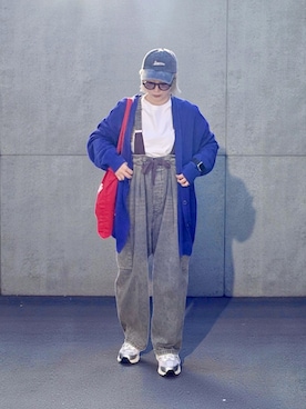 「アイテム（キャップ）」を使った、Shinokiさん（レディース・155cm）の秋コーディネート