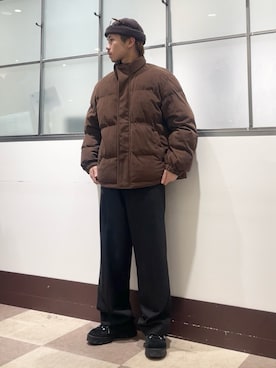 「アイテム（ダウンジャケット/コート）」を使った、翼さん（メンズ・168cm・10代）の秋コーディネート