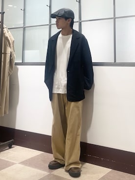 「アイテム（その他アウター）」を使った、翼さん（メンズ・168cm）の秋コーディネート