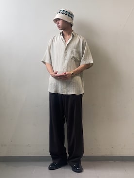 「FORK&SPOON（フォークアンドスプーン）のアイテム」を使った、翼さん（メンズ・168cm）の夏コーディネート
