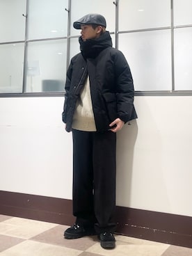 「アイテム（ダウンジャケット/コート）」を使った、翼さん（メンズ・168cm・10代）の冬コーディネート