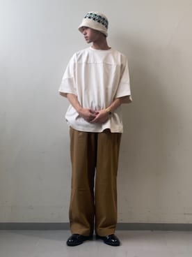 「FORK&SPOON（フォークアンドスプーン）のアイテム」を使った、翼さん（メンズ・168cm）の夏コーディネート