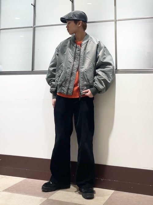 セール】ピグメントダイ オーバーサイズMA-1（MA-1）｜ITEMS