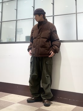 「アイテム（ダウンジャケット/コート）」を使った、翼さん（メンズ・168cm・10代）の冬コーディネート