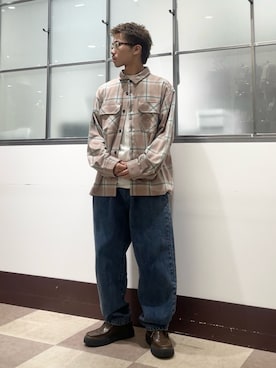 「アイテム（その他アウター）」を使った、翼さん（メンズ・168cm・10代）の冬コーディネート