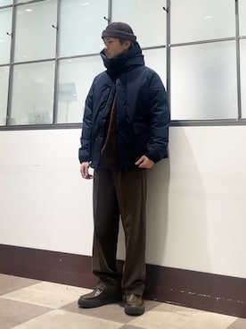 「アイテム（ジャケット/アウター）」を使った、翼さん（メンズ・168cm・10代）の冬コーディネート