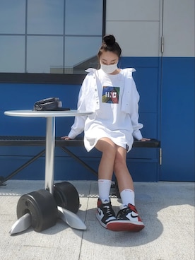 「はじめましてコーデ」｜「アイテム（デニムジャケット）」を使った、sachianさん（レディース・164cm）の春コーディネート