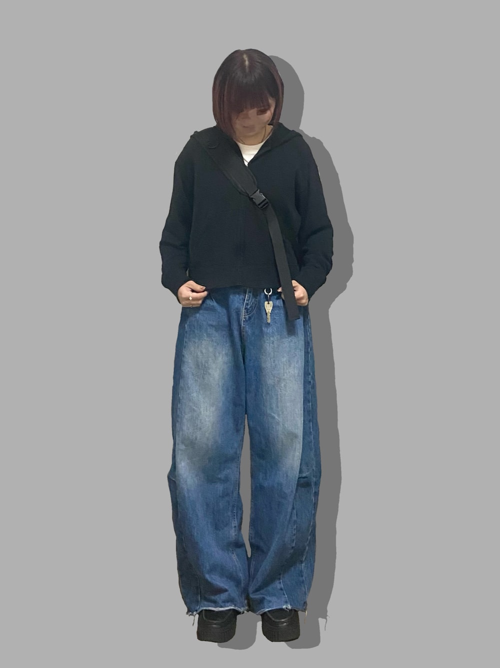 CANAL JEAN（キャナルジーン）の「diggity 切替カットオフデニムパンツ