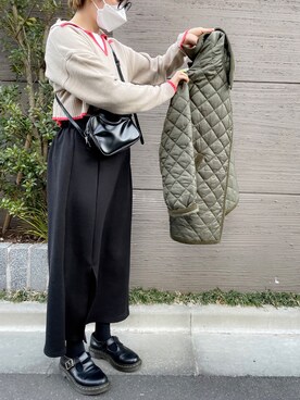 「THE SHINZONE（ザ　シンゾーン）のアイテム（その他アウター）」を使った、nonoさん（レディース・159cm）の冬コーディネート
