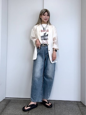 あゆねさん（レディース・164cm）の春コーディネート
