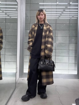 「JEANASIS（ジーナシス）のアイテム（ボストンバッグ）」を使った、あゆねさん（レディース・164cm）の秋コーディネート