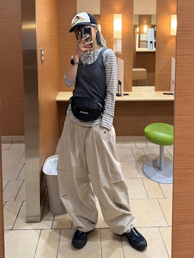 あゆねさん（レディース・164cm）の春コーディネート