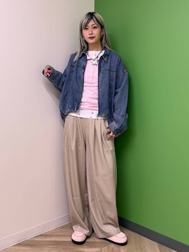 「eL（エル）のアイテム」を使った、あゆねさん（レディース・164cm）の春コーディネート