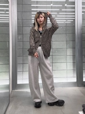 「JEANASIS（ジーナシス）のアイテム（パーカー）」を使った、あゆねさん（レディース・164cm）の秋コーディネート