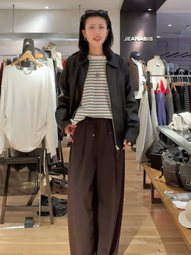 「eL（エル）のアイテム」を使った、あゆねさん（レディース・164cm）の秋コーディネート