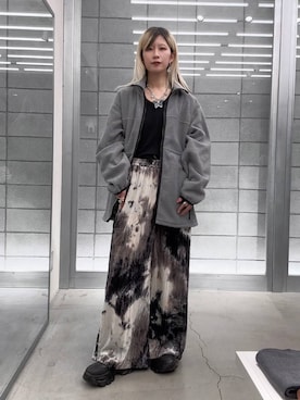 「アイテム（チュニック）」を使った、あゆねさん（レディース・164cm）の秋コーディネート