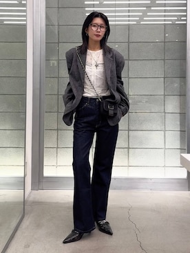 「eL（エル）のアイテム」を使った、あゆねさん（レディース・164cm）の秋コーディネート