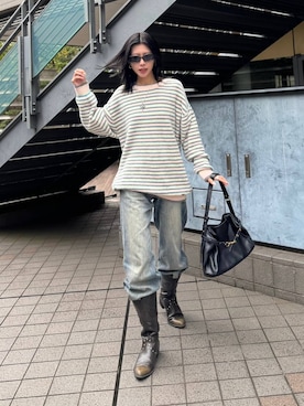 「eL（エル）のアイテム」を使った、あゆねさん（レディース・164cm）の秋コーディネート