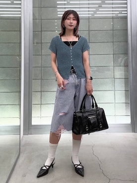 「eL（エル）のアイテム」を使った、あゆねさん（レディース・164cm）の夏コーディネート