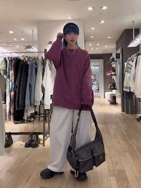 「アイテム（ヘアゴム）」を使った、あゆねさん（レディース・164cm）の秋コーディネート