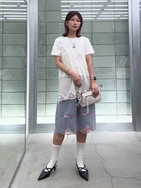 「eL（エル）のアイテム」を使った、あゆねさん（レディース・164cm）の夏コーディネート