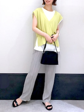 「LEPSIM」｜「アイテム（その他）」を使った、ミヨちゃんさん（レディース・165cm）の夏コーディネート