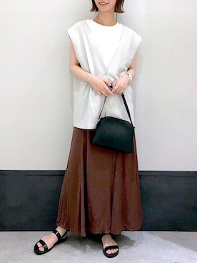 「LEPSIM」｜「アイテム（その他）」を使った、ミヨちゃんさん（レディース・165cm）の夏コーディネート