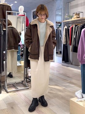 ミヨちゃんさん（レディース・166cm）の秋コーディネート
